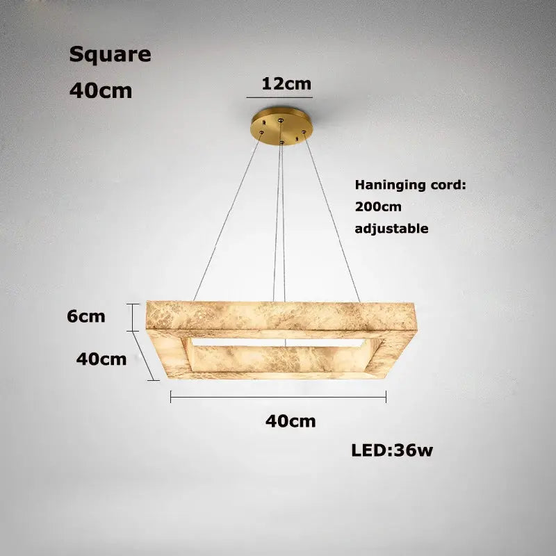 Luxury Marble Lighting Square Chandeliers ChandeliersLife®