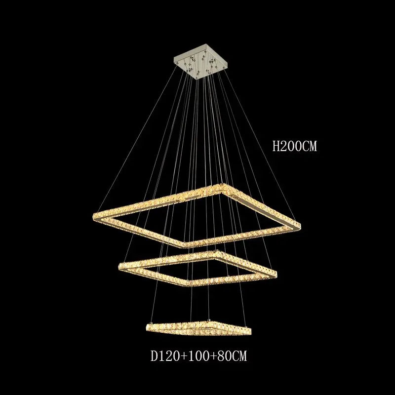 Modern Crystal Square Pendant Light ChandeliersLife®