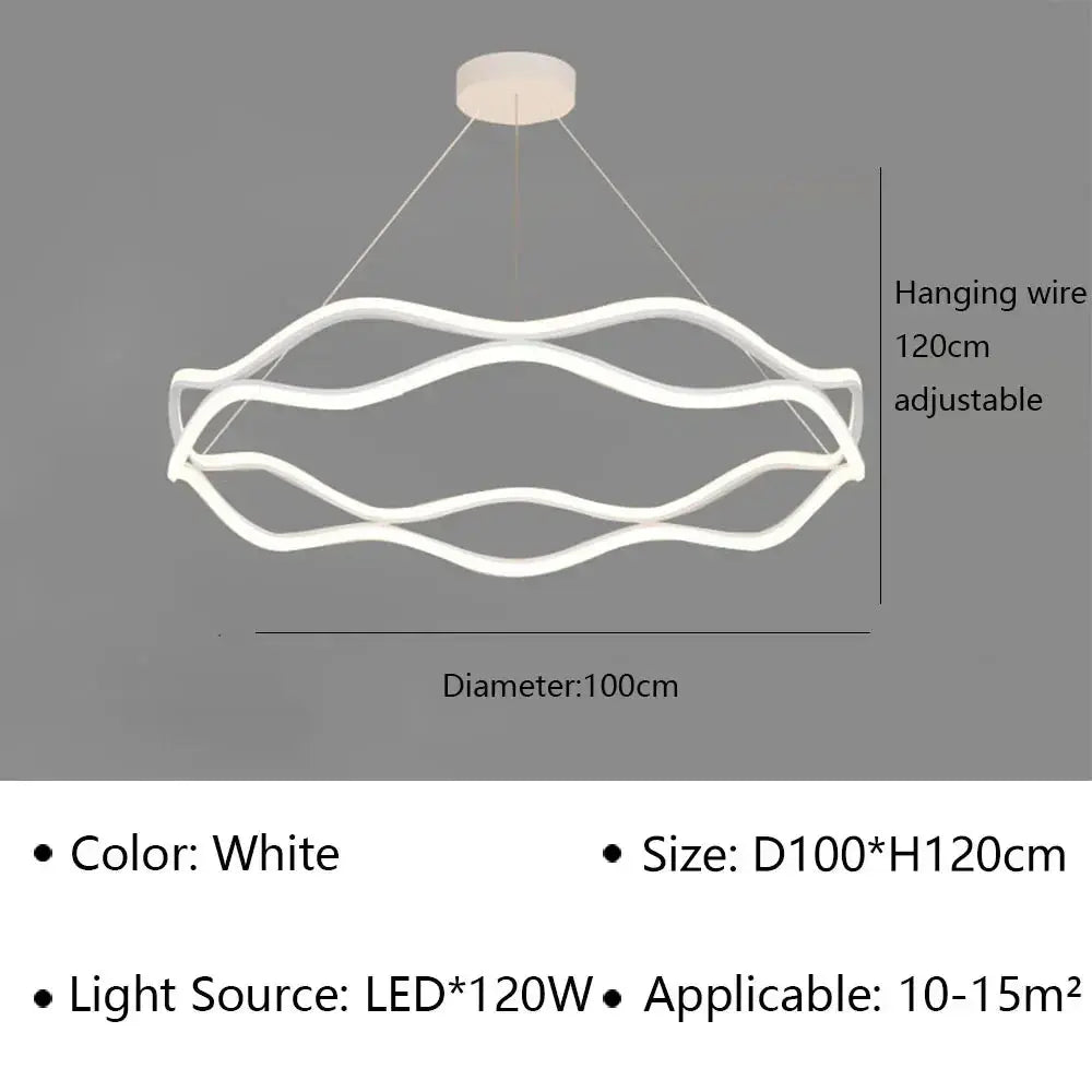 Modern LED Pendant Light For Bedroom Living Dining Room Chandelier Luxury Ring Hanging Lamp Home Decor Indoor Lighting Fixture ChandeliersLife®