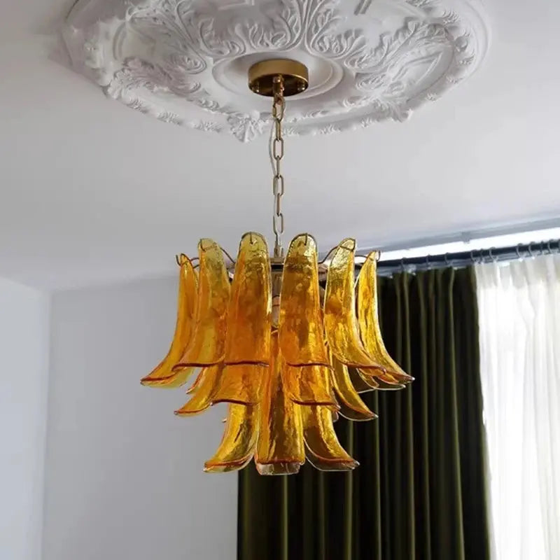 Virello Designer Amber Glass Pendant Light