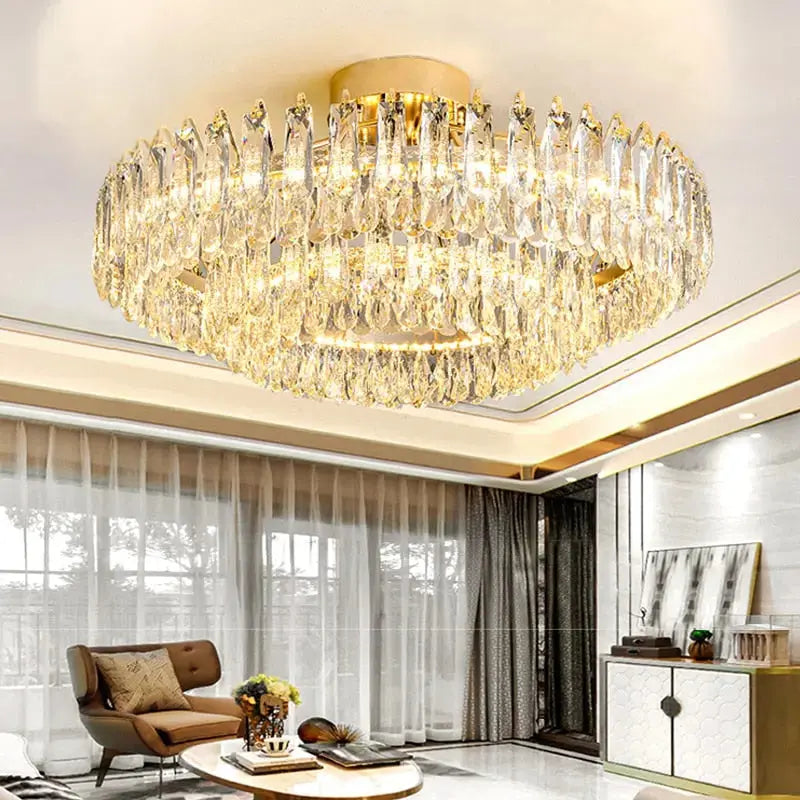 Modern Gold Crystal Ceiling Lights ChandeliersLife®