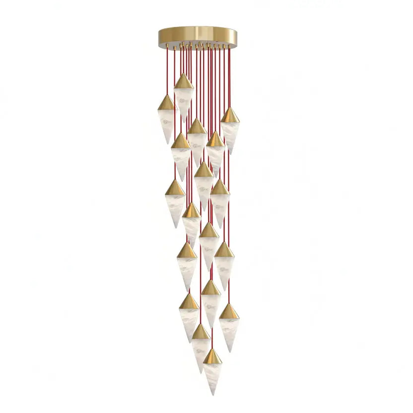 Modern Alabaster Cone Cluster Chandelier ChandeliersLife®