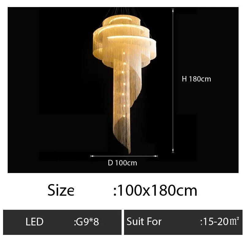 Luxury Tassel Chain Chandelier ChandeliersLife®