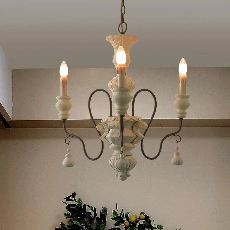 Classic Franch Wood Chandelier ChandeliersLife®