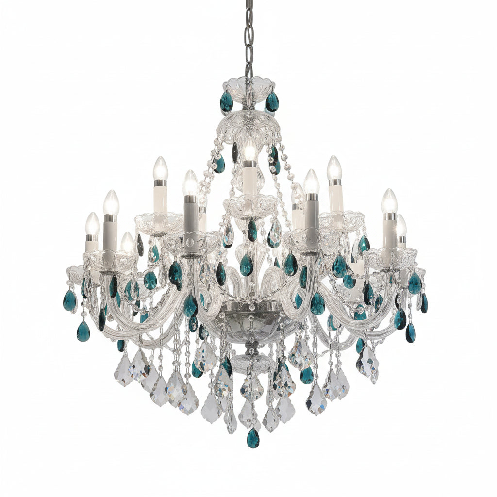 French Blue Crystal Chandelier ChandeliersLife®