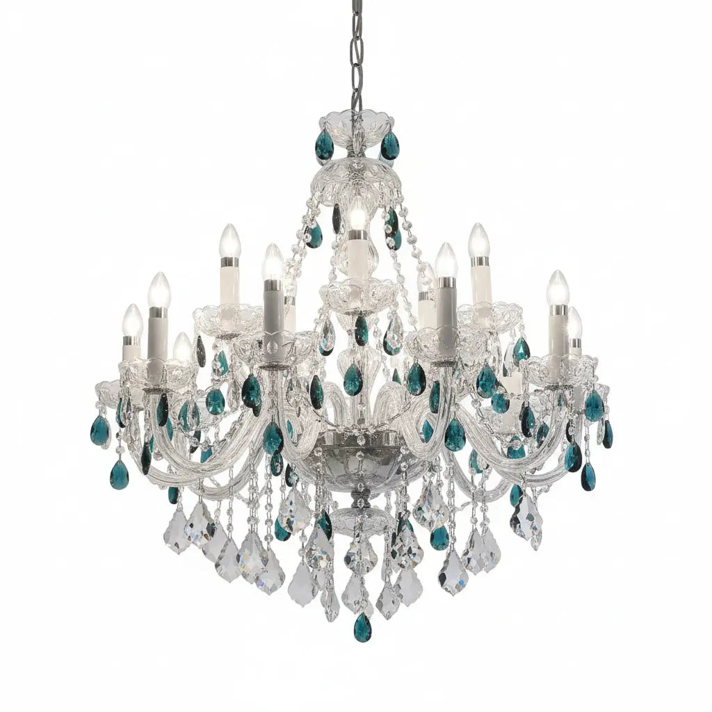 French Blue Crystal Chandelier ChandeliersLife®