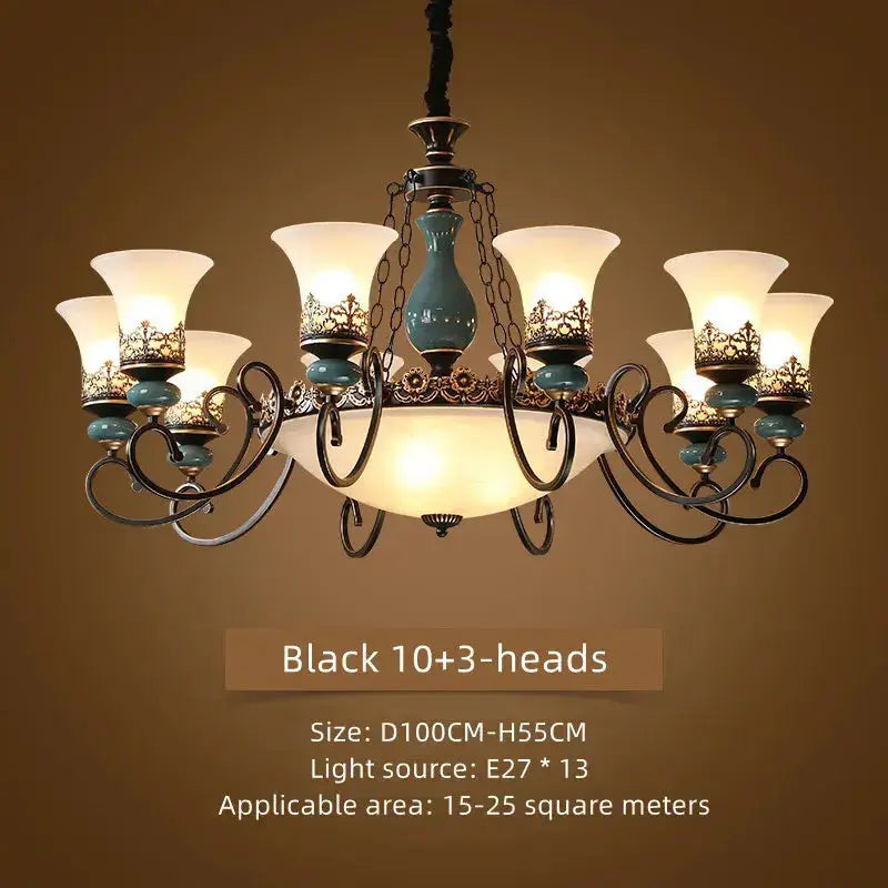 Retro Ceramic Chandelier ChandeliersLife®