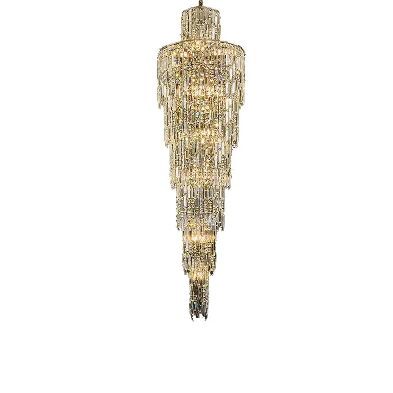 Rotating Staircase Crystal Chandelier ChandeliersLife®