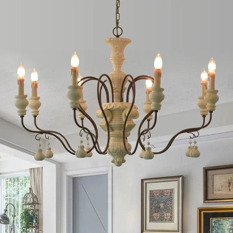 Classic Franch Wood Chandelier ChandeliersLife®