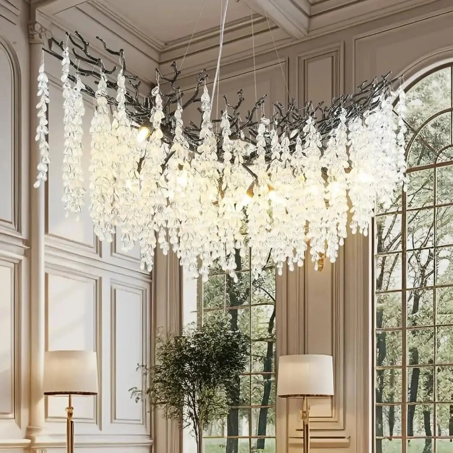 Luxury Crystal Chandelier Lighting Black Gold Chrome ChandeliersLife®