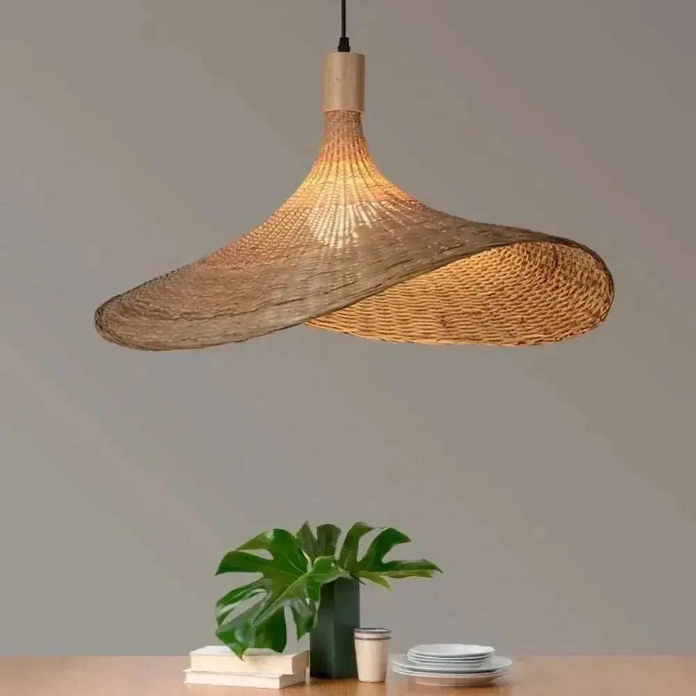 Retro Chinese Style Creative Straw Hat Chandelier ChandeliersLife®