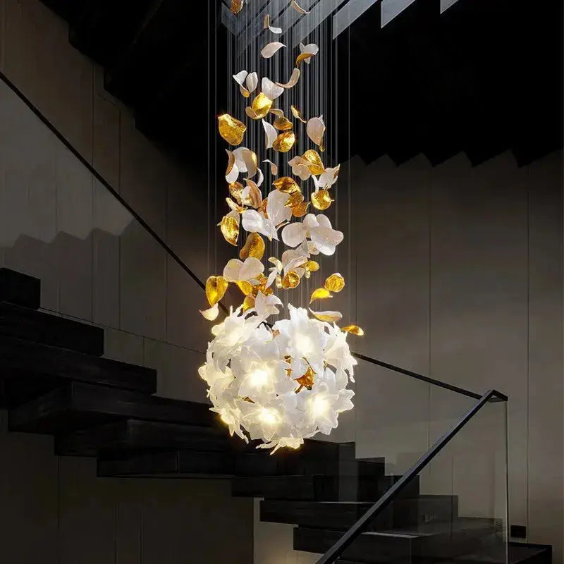 Duplex Villa Designer Flower Shaped Luxury Chandelier ChandeliersLife®