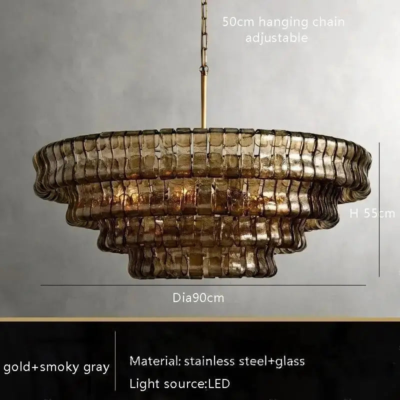 2026 Luxury Glass Dining Room Chandelier