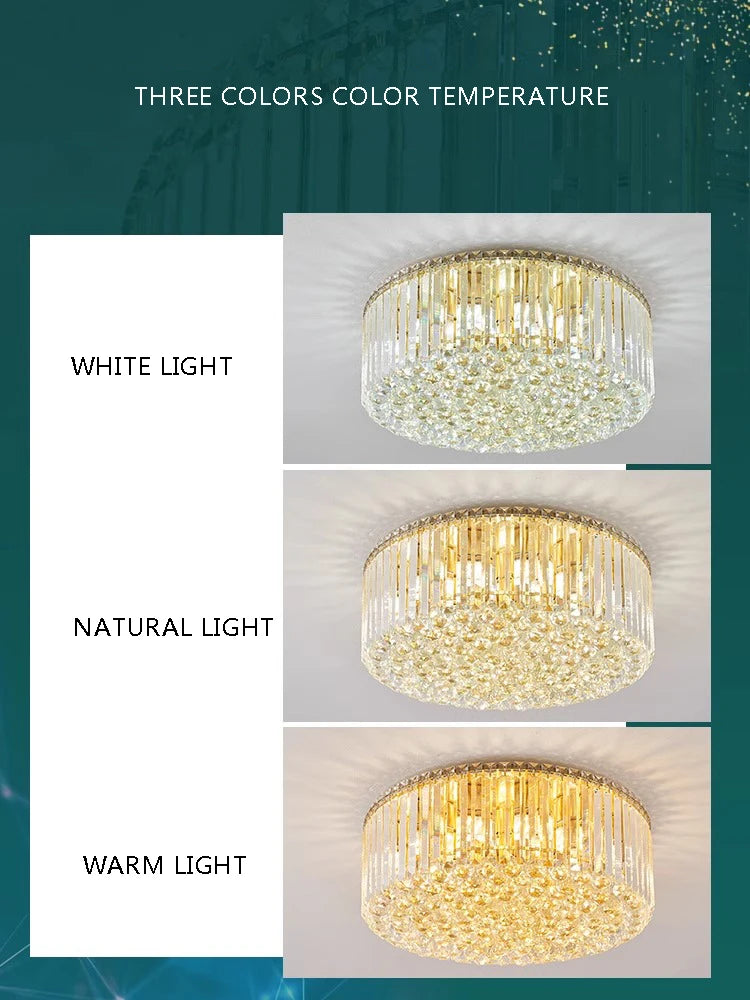 Modern Round Crystal Fixture