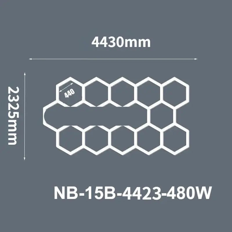 Hexagon Ceiling Light for Car Showroom Workshop ChandeliersLife®