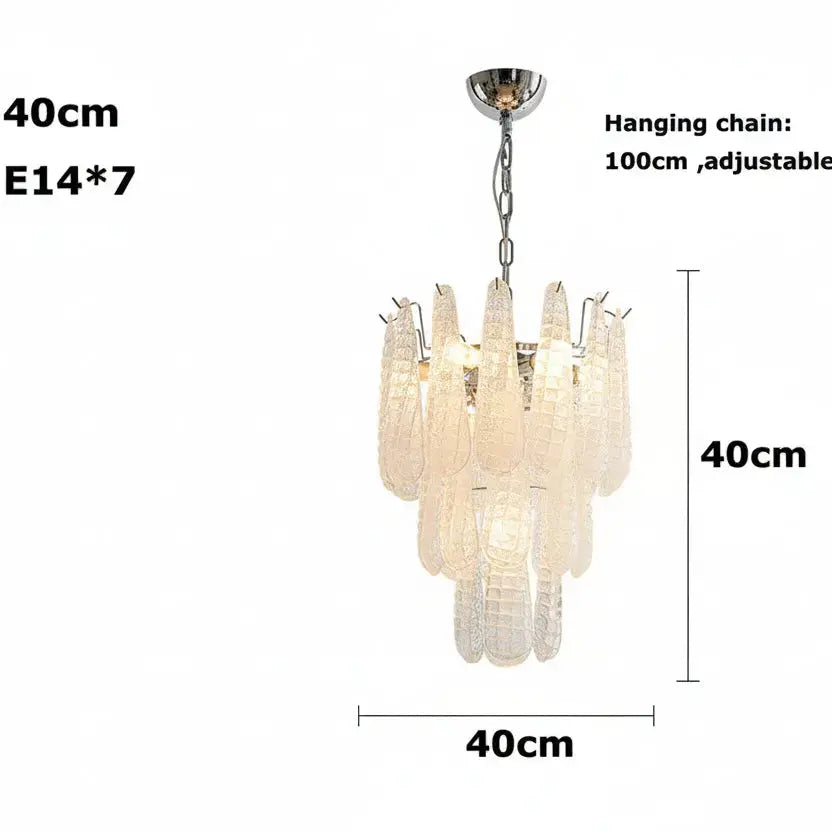 Glass Leaf Pendant Light