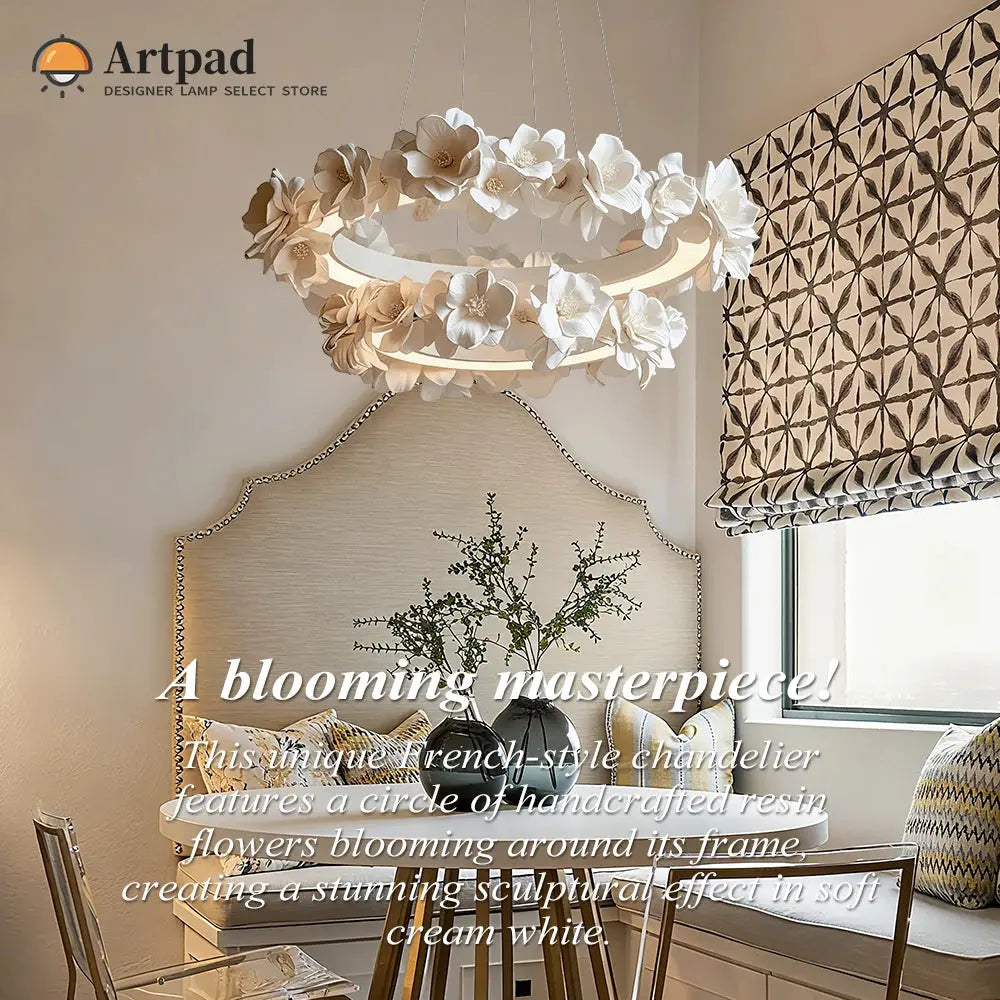 French Round Floral Chandelier ChandeliersLife®