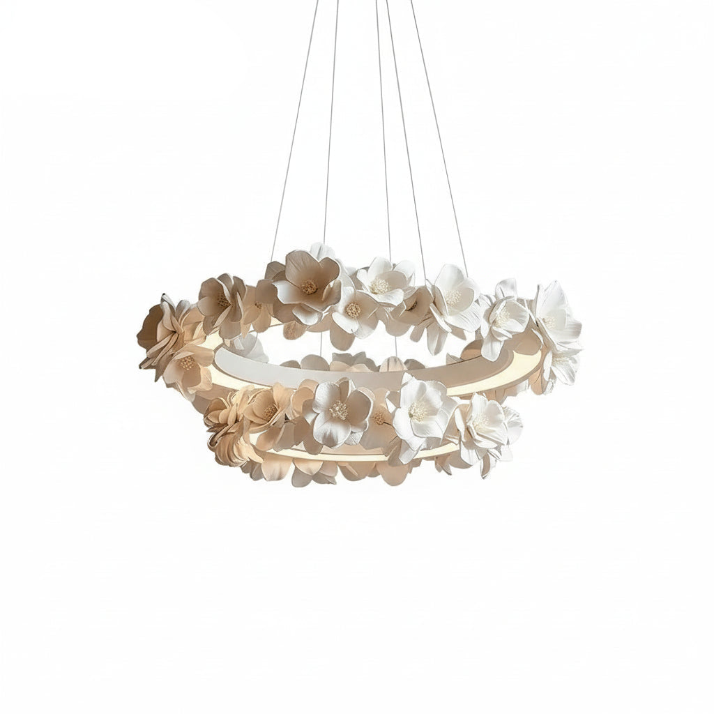 French Round Floral Chandelier ChandeliersLife®