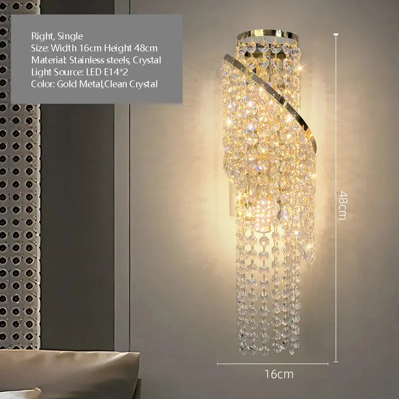 Entrance Luxury Crystal Wall Lamp - ChandeliersLife®