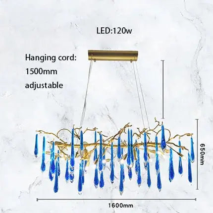 Luxury Royal Blue Crystal Lighting ChandeliersLife®