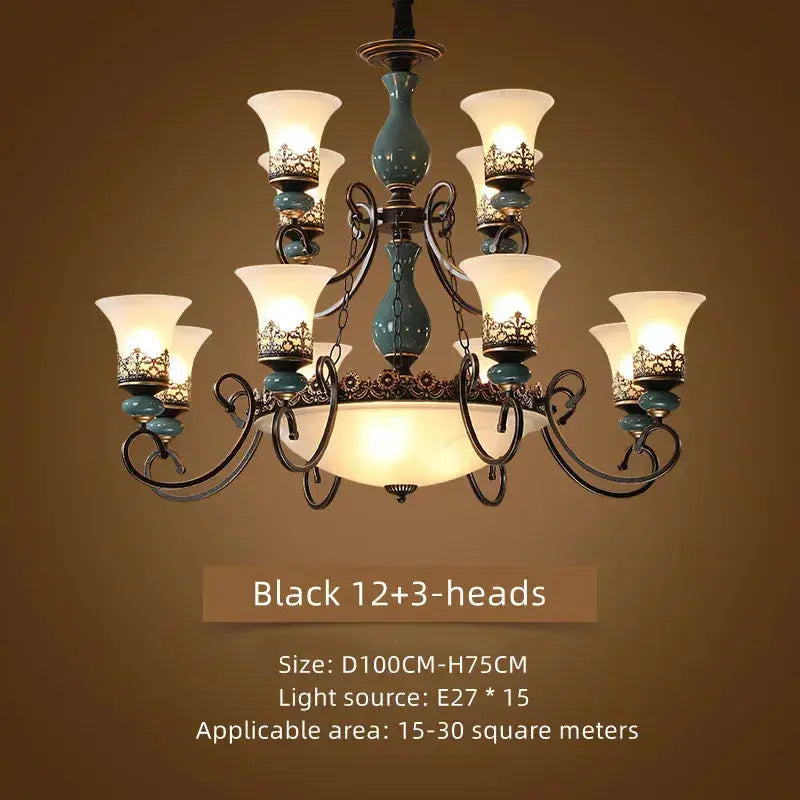 Retro Ceramic Chandelier ChandeliersLife®