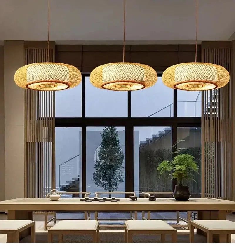 Japanese Bamboo Pendant Lights ChandeliersLife®