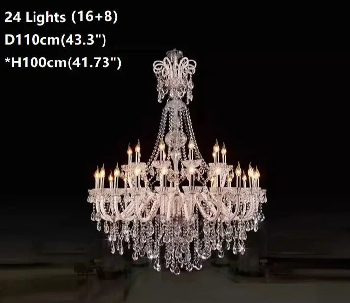 Modern Candle Chandelier light Glass White K9 Crystal Pendant Lamp Living Room Bedroom Decoration Lights Crystal Chandelier ChandeliersLife®