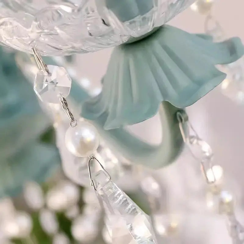 Crystal Green Glass Chandeliers ChandeliersLife®
