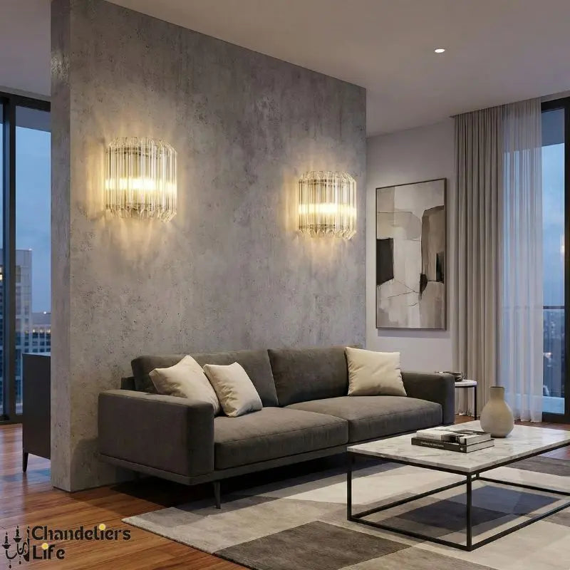 Luxury Glass Crystal Modern Wall Light