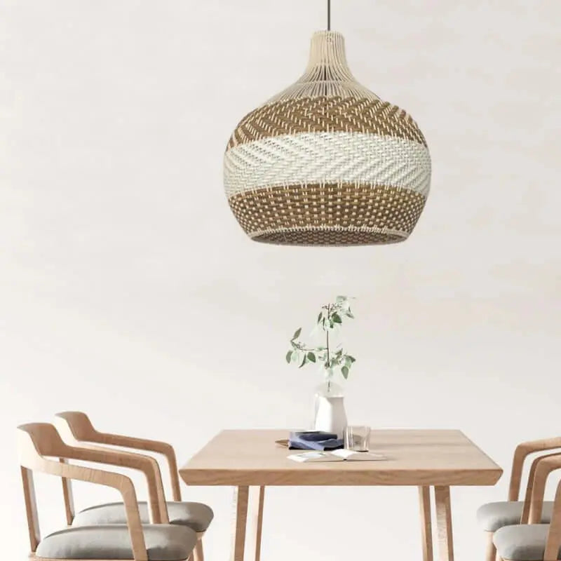 White Rattan Pendant Light ChandeliersLife®