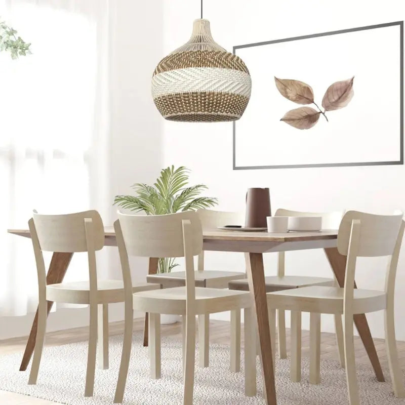 White Rattan Pendant Light ChandeliersLife®