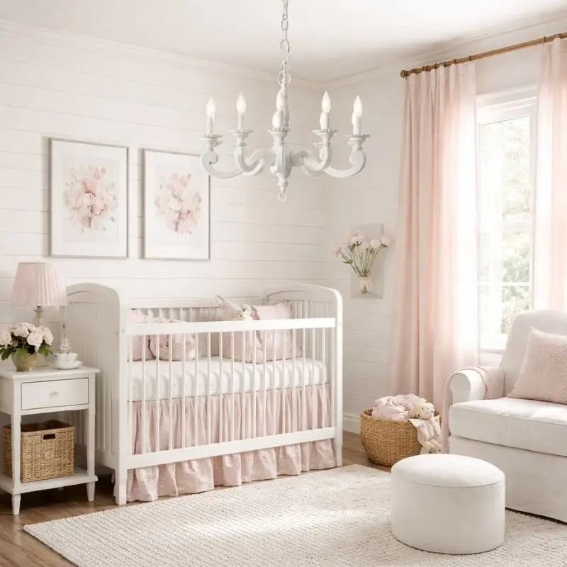 White Wood Chandeliers ChandeliersLife®