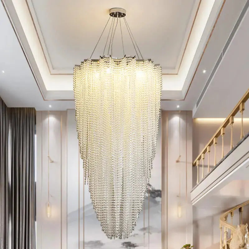 Luxury High Ceiling Modern Crystal Chandelier ChandeliersLife®