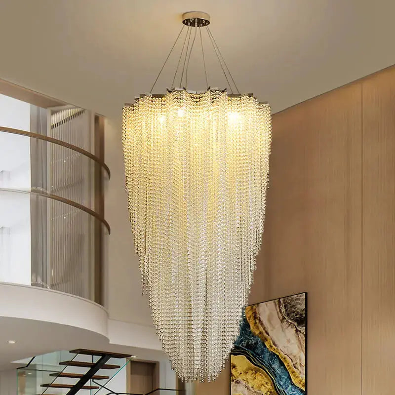 Luxury High Ceiling Modern Crystal Chandelier ChandeliersLife®