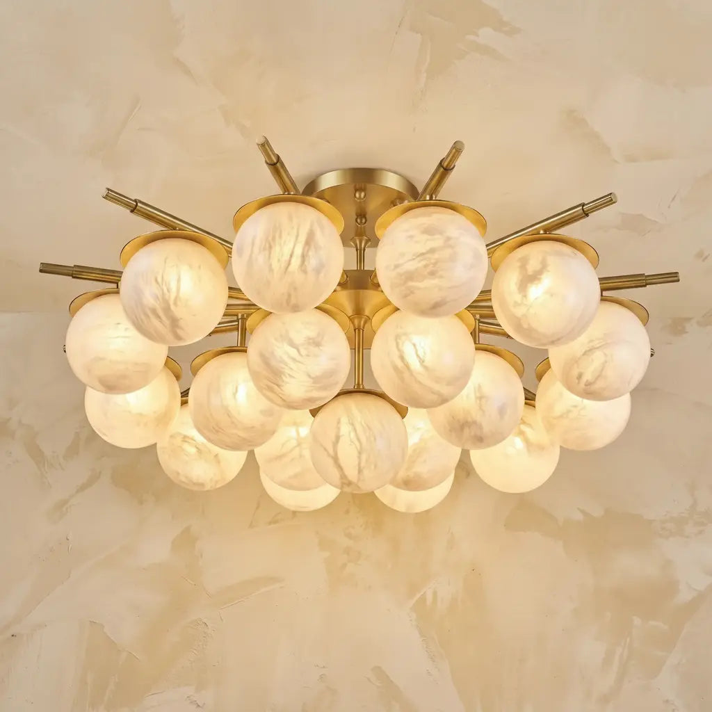 Brass Orb Cluster Ceiling Alabaster — D1000 — mra-brass-orb-cluster-ceiling-91066-d1000-product