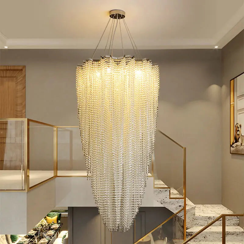 Luxury High Ceiling Modern Crystal Chandelier ChandeliersLife®