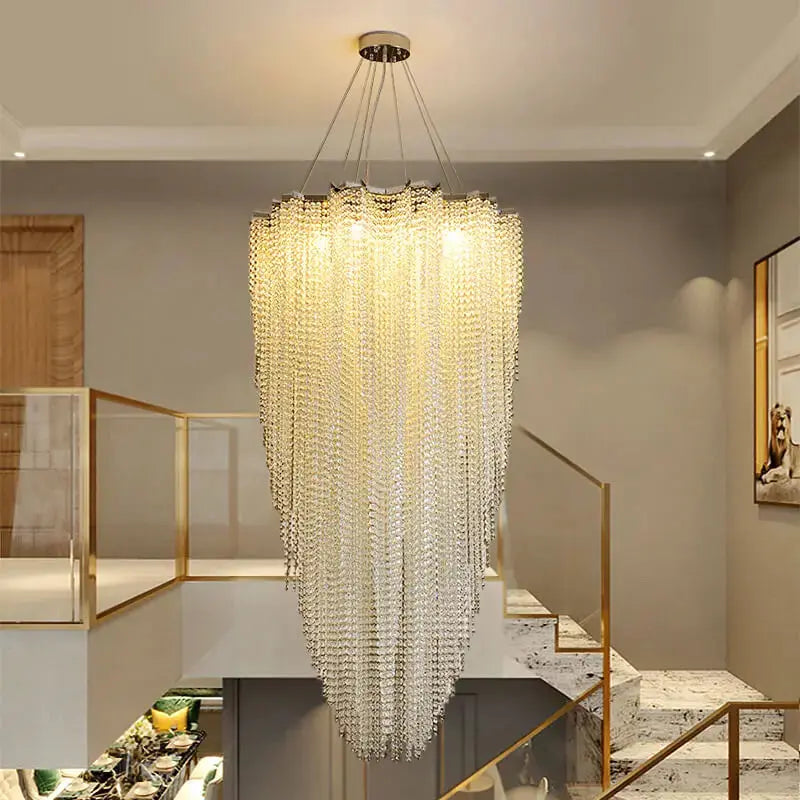 Luxury High Ceiling Modern Crystal Chandelier ChandeliersLife®