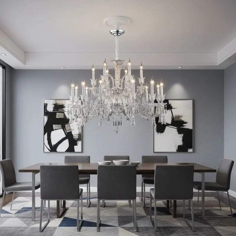 Living Room Lighting Luxury K9 Crystal Chandelier ChandeliersLife®