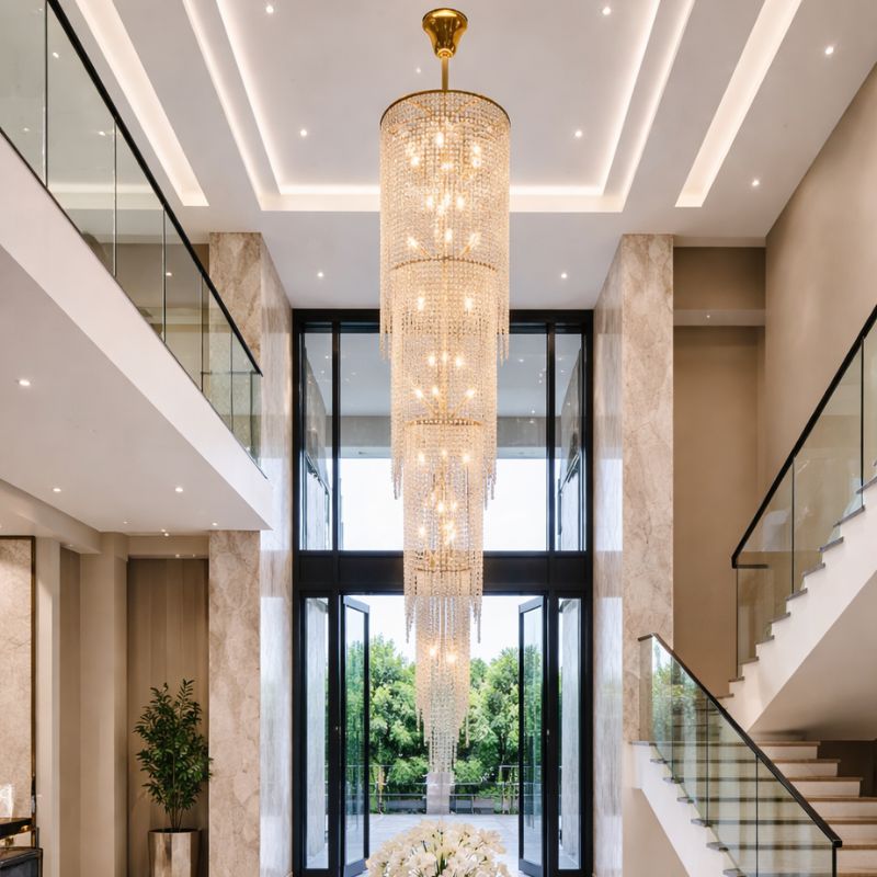 Luxury High Ceiling Chandelier