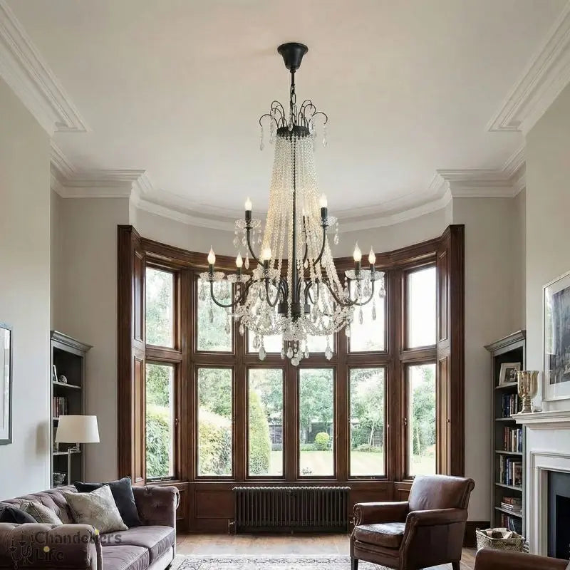 French Design Pearl Crystal Chandelier