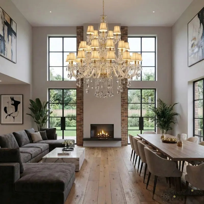Classic 3 layers Crystal Chandelier