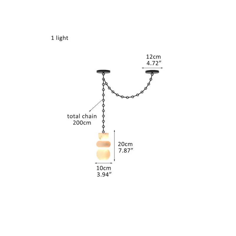 Natural Snowflake Marble Pendant Light – Handcrafted Luxury Lighting