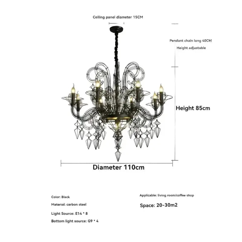 Iron Designer Baroque Lustre ChandeliersLife®