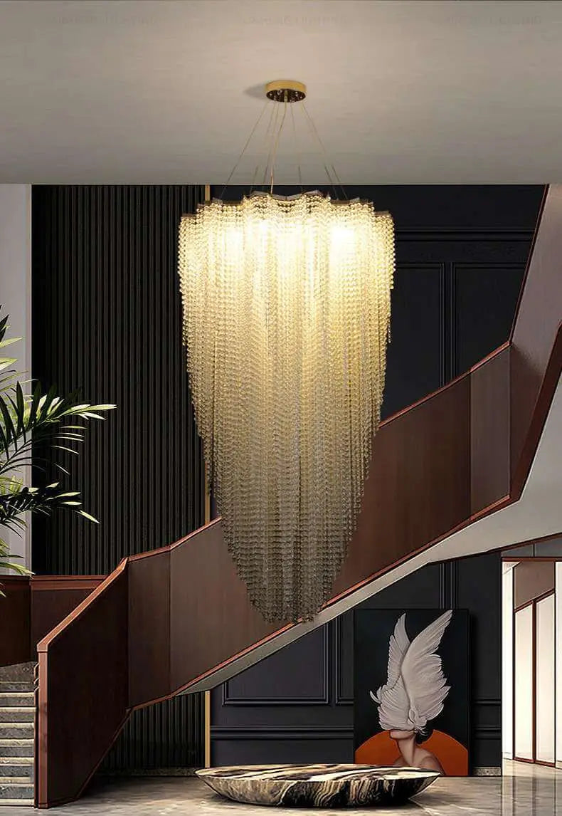 Luxury High Ceiling Modern Crystal Chandelier ChandeliersLife®