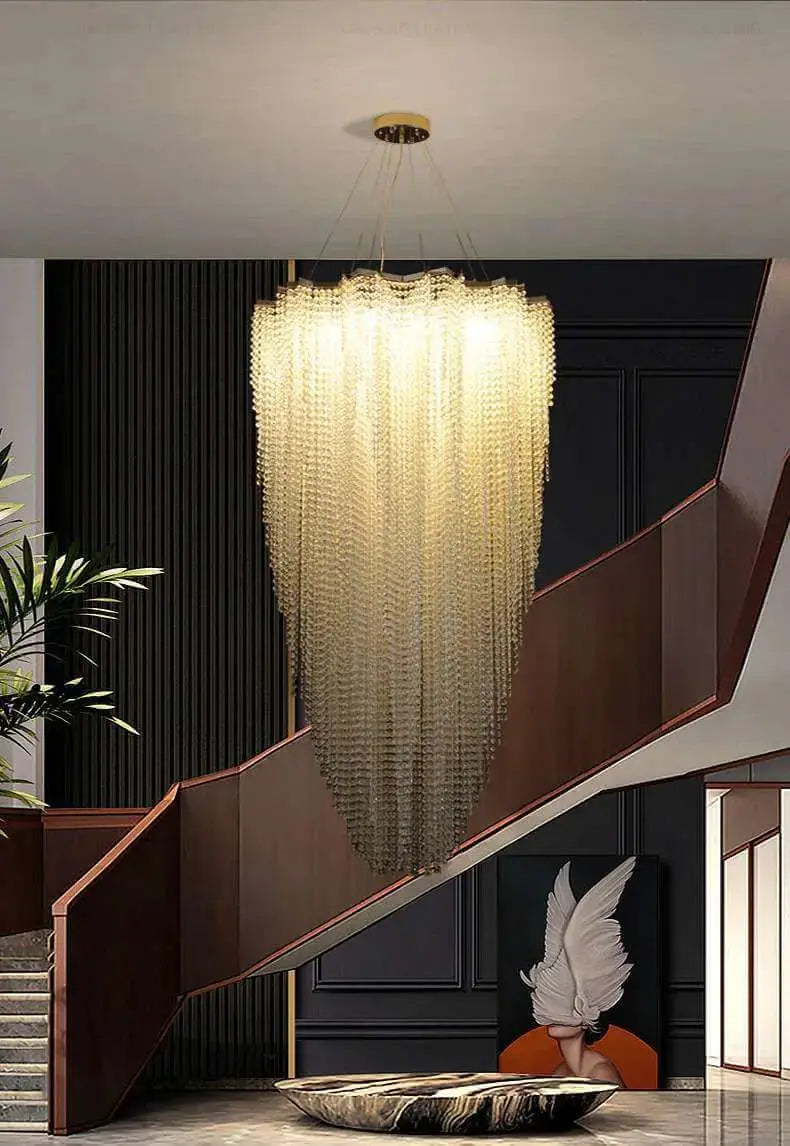 Luxury High Ceiling Modern Crystal Chandelier ChandeliersLife®