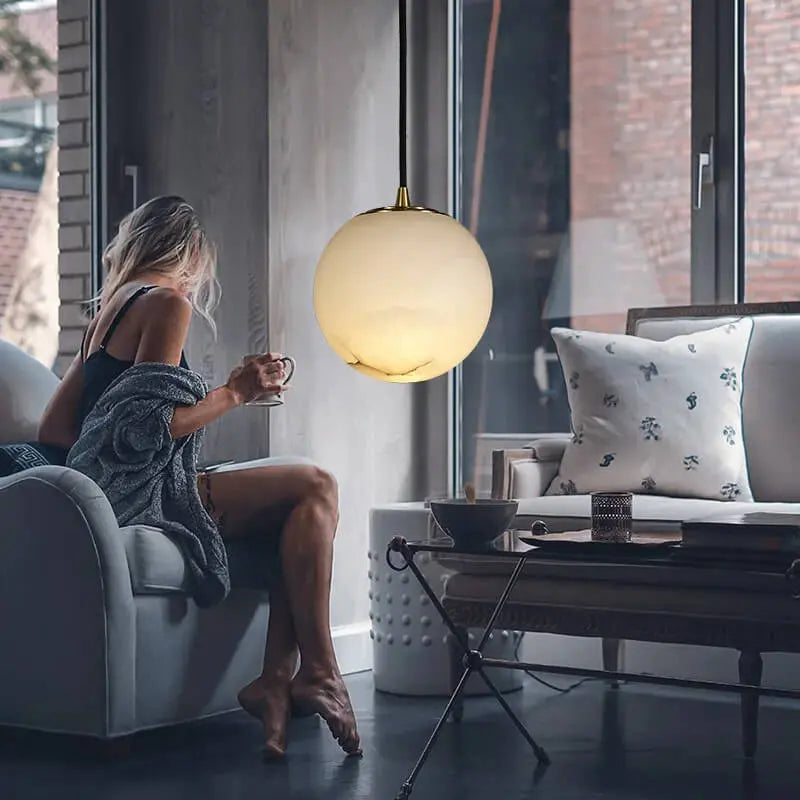 Modern Alabaster Ball Pendant ChandeliersLife®