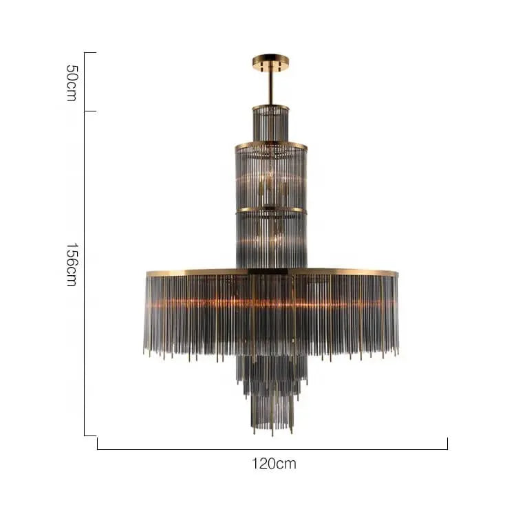Luxury Crystal Smoky Grey Chandelier ChandeliersLife®