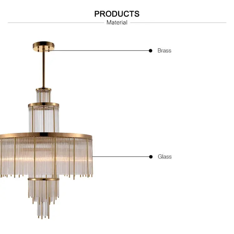 Luxury Crystal Clear Glass Chandelier ChandeliersLife®