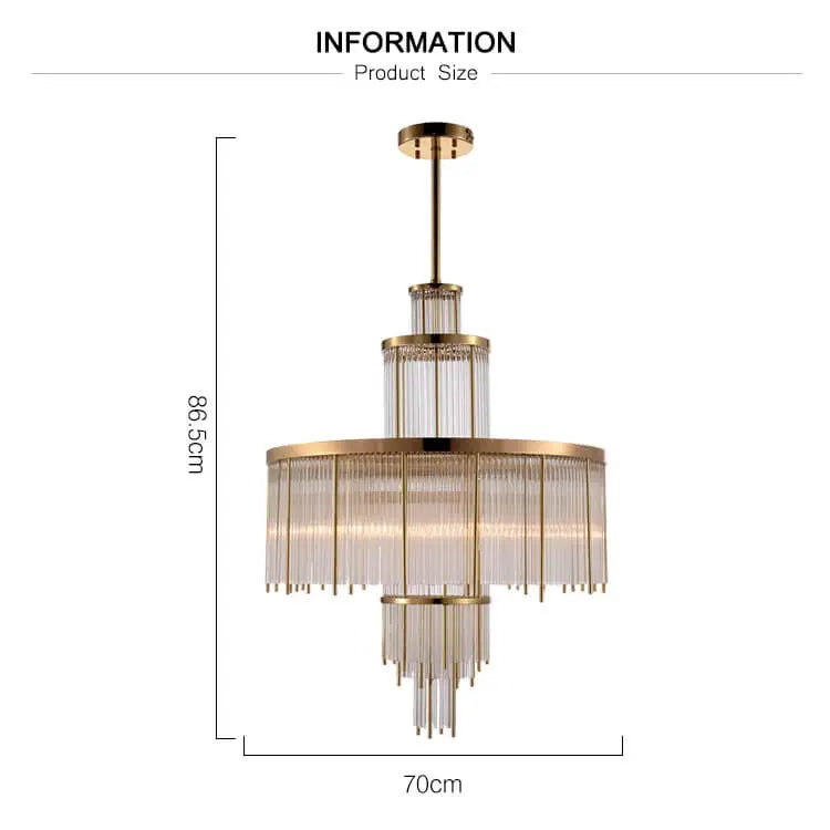 Luxury Crystal Clear Glass Chandelier ChandeliersLife®