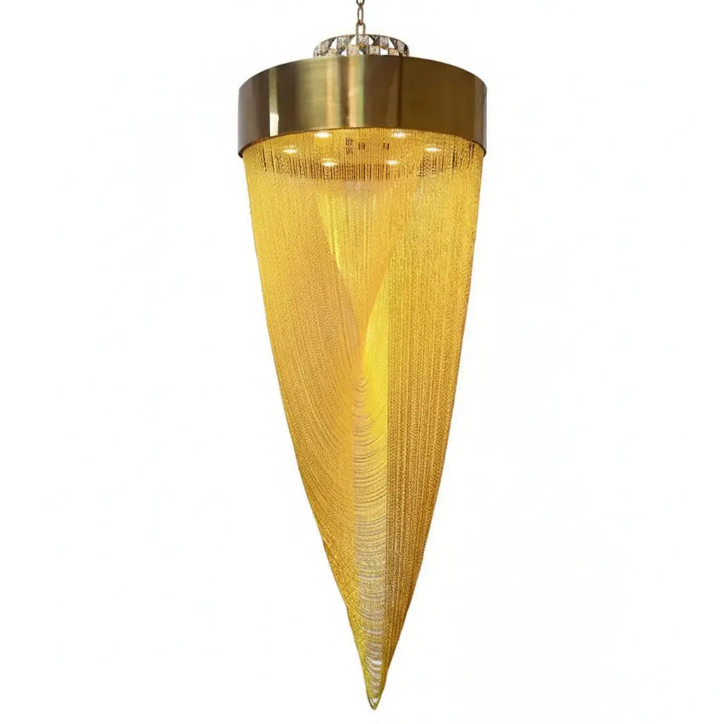 High Ceiling Living Room Tassel Chandelier ChandeliersLife®